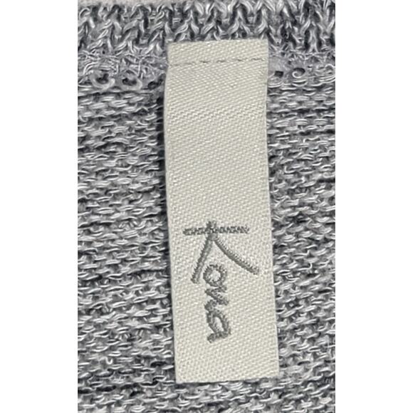 Kona Gray Black Marled Open Front Cardigan Sweater XS Lightweight Soft Flowy - Picture 3 of 6